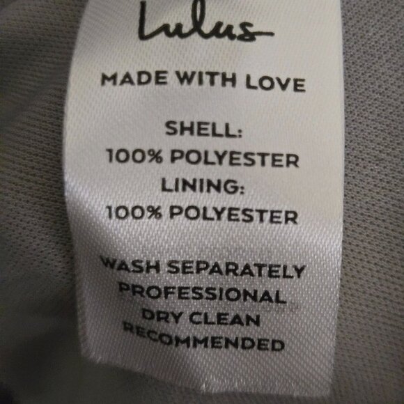 Lulus NWT On The Dance Floor Gray Sequin Front Shirt Sleeve Soft Dress Size L - Picture 12 of 12